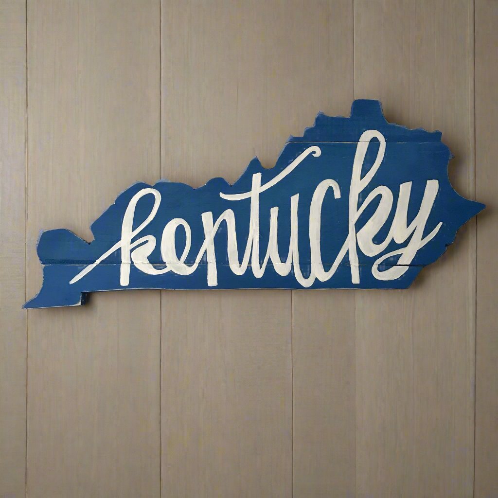 Reclaimed Wooden State Wall Art